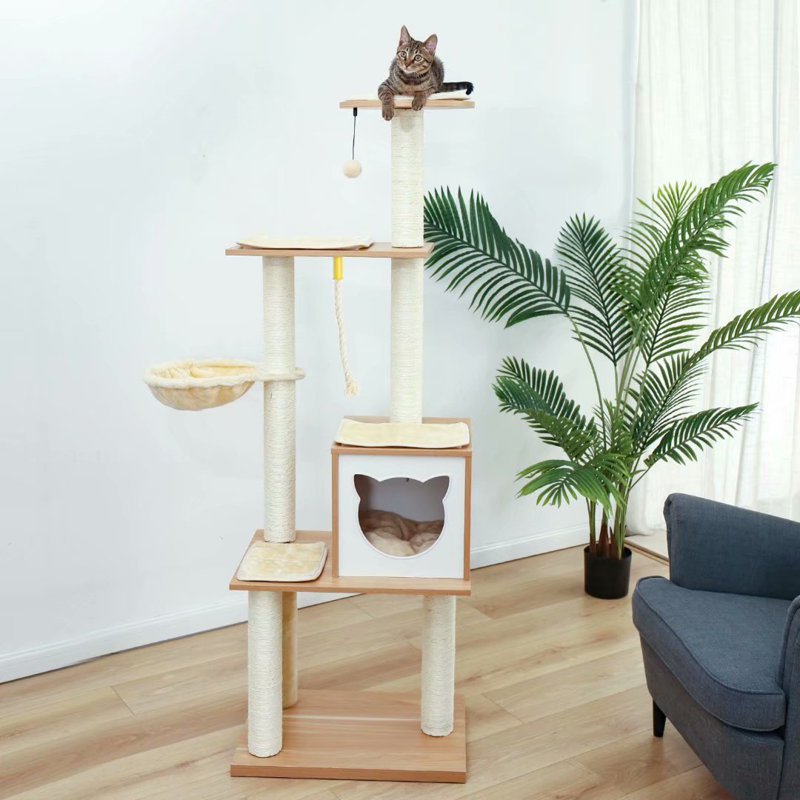 Tucker Murphy™ Pet 66" Splendora Sturdy Cat Tree Wayfair